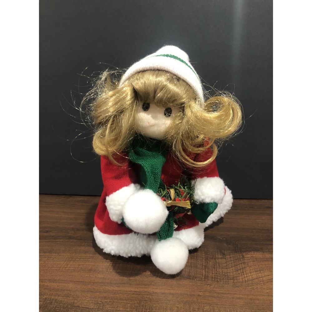 Vintage Terry's Village Girl Music Wind-Up Motion Doll